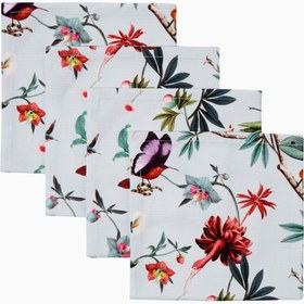 Resim Fantastic Creatures, İtalyan Tasarımı 2’li Pamuk Peçete Seti - Mavi-Çok Renkli / 50 x 50 cm 