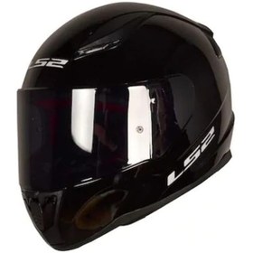 Resim Ls2 Rapıd 2 Parlak Siyah Fullface Motosiklet Kaskı Siyah Camlı 