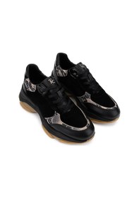 Resim Tamer Tanca Kadın Hakiki Deri Siyah Sneakers & Spor Ayakkabı 154 3382 Bn Ayk Sk25-26 Sıyah Siyah 