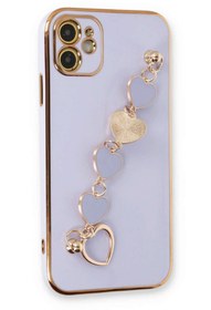 Resim NewFace iPhone 11 Kılıf Esila Silikon - Lila 156078 