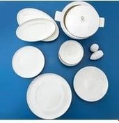 Resim Jumbo Cloud Platin 57 Parça 12 Kişilik Yemek Takımı 