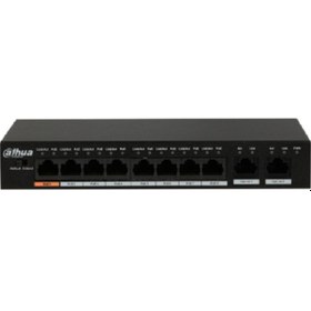 Resim DAHUA PFS3010-8GT-96 8 Port, GigaBit, 8 Port PoE, 96W, +2 Port GigaBit Uplink, Yönetilemez, Masaüstü Switch 