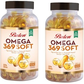 Resim Balen Omega 3-6-9 1380 mg 100 Kapsül x 2 Adet 