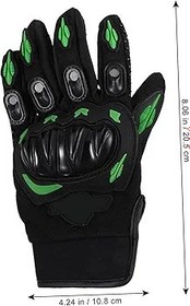 Resim MAGICLULU Alabilir Kaymaz Motosiklet Eldivenleri Dört ve Sağlayan Outdoor Sürüş Eldiveni Yeşil 