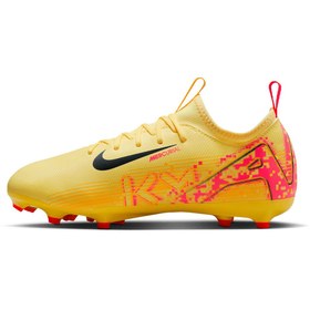 Resim Nike Jr Mercurial Vapor 16 Academy Çocuk Krampon Mbappe Fg/mg Krampon Dar Kalıp Sarı 