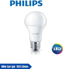 Resim Philips Mycare LED Lamba 13W - 100W 2700K Sarı Işık 1521 Lümen Yüksek Işık ( 6 ADET ) 