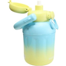 Resim Shotay St-8931 680ml Pipetli Mavi-sarı Çelik Matara Diğer 