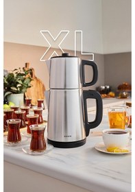 Resim Karaca Teabig Xl 2 İn 1 Çelik Çay Makinesi Ve Su Isıtıcı 