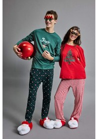 Resim Defacto Kadın Yılbaşı Temalı Düz Taban Panduf F1611ax25wnwt1 Beyaz-wt1 