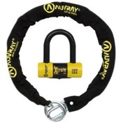 Resim Auvray Motosiklet U Kilit Extreme Mini + Zincir 120cm Çap 10mm CHXLOCK120 