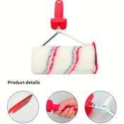 Resim 4 İnç Çok Amaçlı Boya Rulosu - Köşe & Duvar Boyama Aracı, Dekoratif Bitiş, Dayanıklı Plastik/Kumaş 