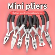 Resim Mini Pense 12,7 cm İğne Burunlu Pense Yuvarlak Burunlu Pense Elektrikçi Tel Sıyırma Pensesi Manuel DIY Kablo Sarma Takı Pencesi 