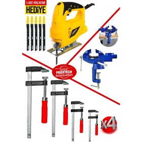 Resim Proxtech Hobi Ful Set Premium 6 Devirli Yüksek Tork Ahşap,metal,plastik Kesme Dekupaj Testere Hobi Set 