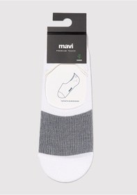 Resim Mavi - Beyaz Babet Çorap 0911399-620 Beyaz 