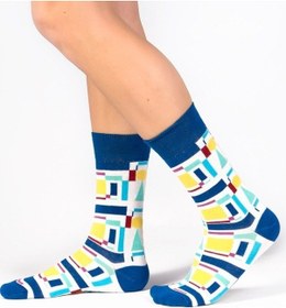 Resim Ozzy Socks 6'lı Organik Pamuklu Dikişsiz Erkek Çok Renkli Desenli Çorap (448387640) Siyah 