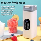 Resim Fochsia Siyah Usb Şarjlı Mini Blender 7400mah 5 Saat Buz Koruma Çok Modlu 