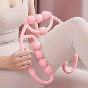 Resim Çok Renkli Yüksek Yansıtıcı Polimer Yoga Masaj Silindiri - 12 Rulolu Manuel Kas Gevşetici Tam Vücut Fitness Masaj Aleti 