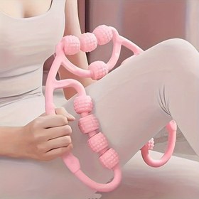 Resim Çok Renkli Yüksek Yansıtıcı Polimer Yoga Masaj Silindiri - 12 Rulolu Manuel Kas Gevşetici Tam Vücut Fitness Masaj Aleti 