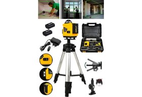 Resim Powerforge Profesyonel 360° 16 Köşe Otomatik Hizalama Tripod'lu Lazer Metre Hizalama-Sarı 