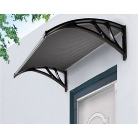 Resim SUNDURMAGROSS Kapı Pencere Üstü Pratik Sundurma 120 X 100 cm Siyah 