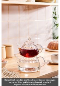 Resim Karaca Lori Borosilikat Cam Çaydanlık 