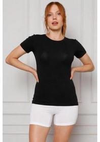 Resim Akbeniz Kadın Penye Boxer 5871 Beyaz 