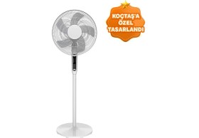 Resim GoodHome 40 cm Kumandalı Ayaklı Vantilatör Beyaz 