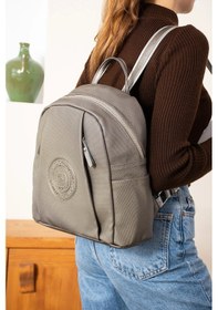 Resim Just Polo Kadın Yeni Sezon Büyük Boy Sırt Çantası Gri 