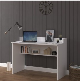 Resim Bilgisayar Ofis Yemek Ders Çalışma Masası Çm-01-beyaz Beyaz 