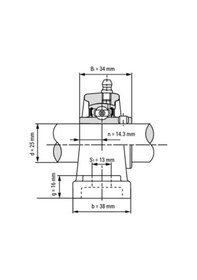 Resim Ucp 205 Yatakli Rulman 25Mm 356625710 