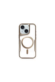 Resim artlab Art İphone 15 Plus Kılıf Boyi Magsafe Silikon Kapak - Kahverengi Lab 