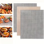 Resim 2 Paket Fiberglas Barbekü Izgara Paspasları - Yapışmaz, Ağır Hizmet, Yeniden Kullanılabilir, Kolay Temizlenir, Gaz, Kömür, Pelet Izgaralarıyla Uyumlu - Açık Hava Barbekü Aksesuarları 