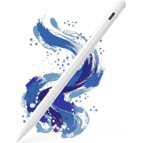 Resim MTK Moveteck Apple Ipad 7.nesil 10.2 Pen Manyetik Avuç Reddetmeli Stylus Dokunmatik Şarjlı Akıllı Tablet Kalem Palm Rejection Digital Apple Pencil 