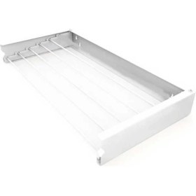 Resim Slim Katlanır Duvara Montajlı Çamaşır Kurutmalığı 120CM Beyaz 