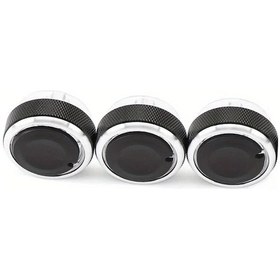 Resim Elmpaly Ford Focus 2 Mk2 Mk3 Mondeo Klima Isıtma Kontrol Düğmesi Siyah 3 Parça 