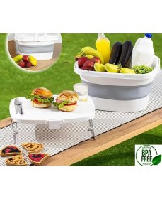 Resim Magic Silikonlu Katlanabilir Kamp,piknik Sepeti- 21 Litre 