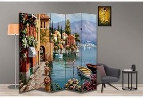 Resim Manzara Temalı Özel Tasarım Paravan Room Divider PRV1065, 180 x 180 