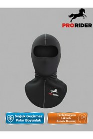 Resim PRORIDER Motosiklet Polar Balaklava Likralı Kar Maskesi | Kayak ve Sporcu İçin Termal Yüz Maskesi 
