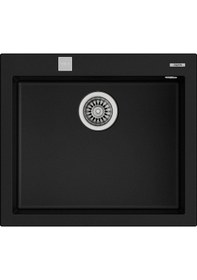 Resim Teka Forsquare 50.40 Tg Auto Black Granit Eviye. Tezgaha Sıfır 