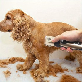 Resim Pet Elektrikli İt Tüyü Kesici Kedi Bakım Trimmeri Pet Saç Kesme Makinesi 