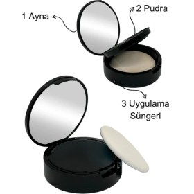 Resim Topaxx Siyah 14 gr Suda Çıkmayan Saç Sakal Dolgunlaştırıcı Dip Boya Topik Pudra 