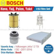 Resim Vw Jetta 1.2 Tsı Bosch Filtre Bakım Seti (2011-2014) 