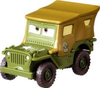 Resim Dsiney Pixar Cars Sarge FJH95 DXV29 Lisanslı Ürün Mattel