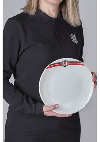 Resim Neva N3429 Beşiktaş Lisanslı Arma Logo 2'li Servis Tabağı-Bjk 