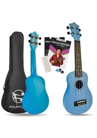 Resim Fourtune Loki Sp-21bl Soprano Mavi Ukulele Seti Başlangıç Seviye Mavi 