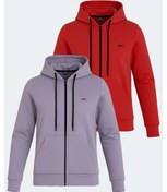 Resim Slazenger Katya 2 Li Set Kadın Kırmızı - Lila Sweatshirt Kırmızı - Lila 