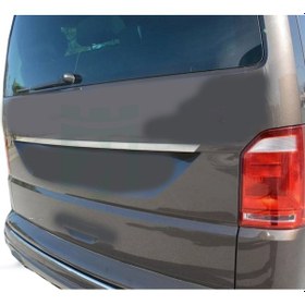 Resim Vw T6 Transporter Uyumlu Arka Plaka Üstü Çıta Krom 2015 - 2023 Arası Modeller İçin 