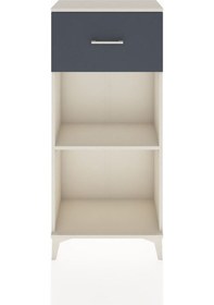 Resim Hyperion Dolap Tek Raflı Tek Çekmeceli 60x44x134 Aytaşı-antrasit Aytaşı 