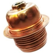 Resim ekiLamp E27 Metal - Dişli Nostaljik/rustik Duy (Bakır) 