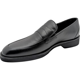 Resim Çiğdem Kundura Galler - 6142 | Hakiki Deri Erkek Klasik Loafer - Siyah - 40 